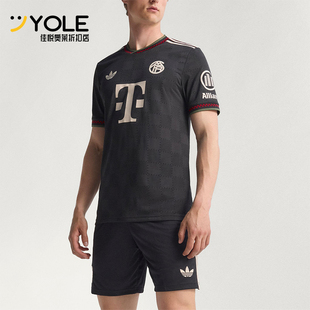 Adidas/阿迪达斯正品三叶草男士透气修身运动训练足球短袖KE6802