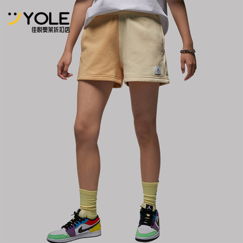 Nike/耐克正品JORDAN女士拼接时尚直筒运动短裤DZ3367-251