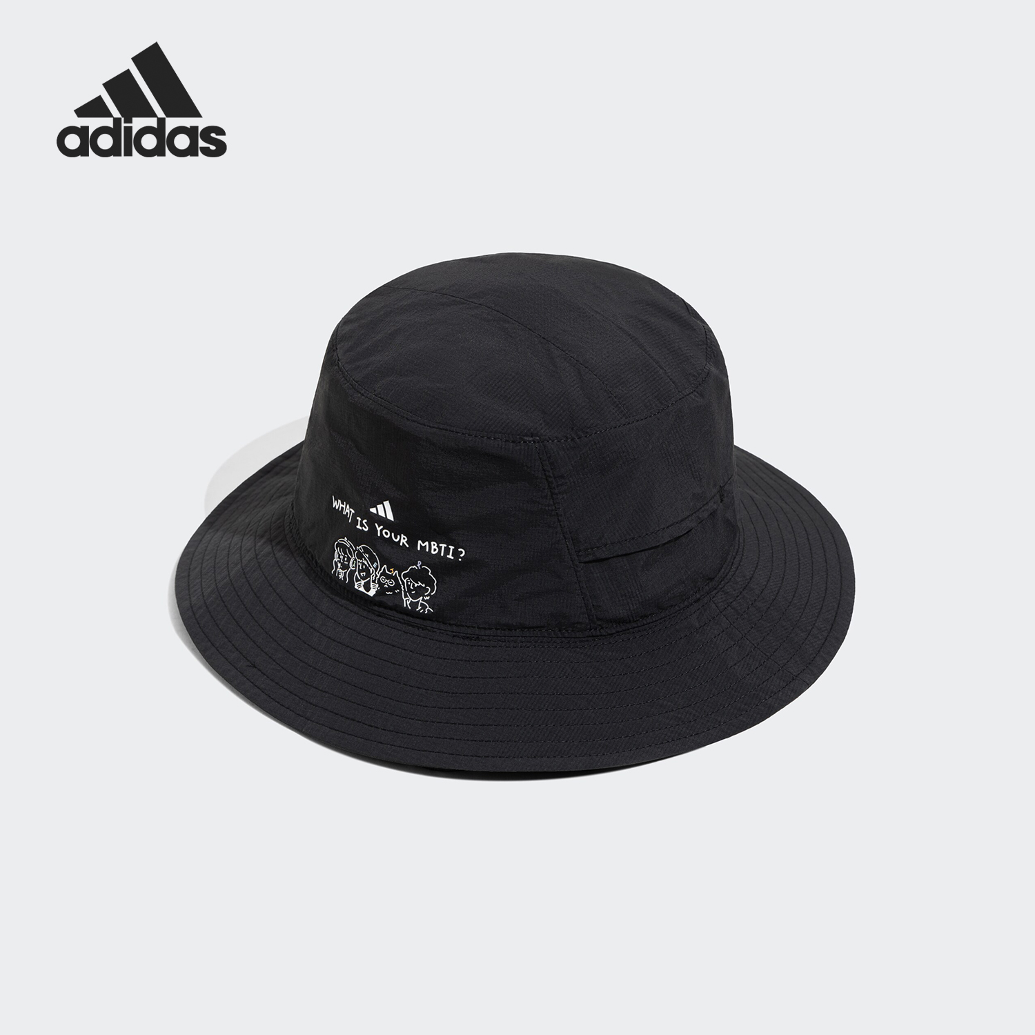 Adidas/阿迪达斯正品GFX BUCKET男女款运动遮阳渔夫帽JP0421