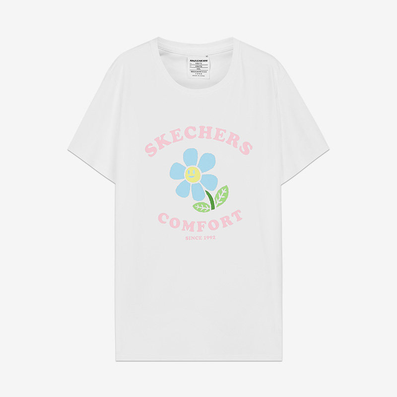 Skechers/斯凯奇正品2023夏季新款儿童针织印花运动短袖T恤,童装/婴儿装/亲子装,T恤,淘宝优惠券,粉丝福利购,淘宝优惠卷