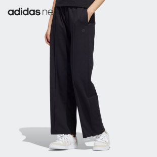 女子运动休闲针织直筒长裤 Adidas 新款 阿迪达斯正品 HH7671 Neo春季