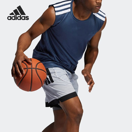 Adidas/阿迪达斯正品夏季男子透气篮球训练运动背心 GT3015