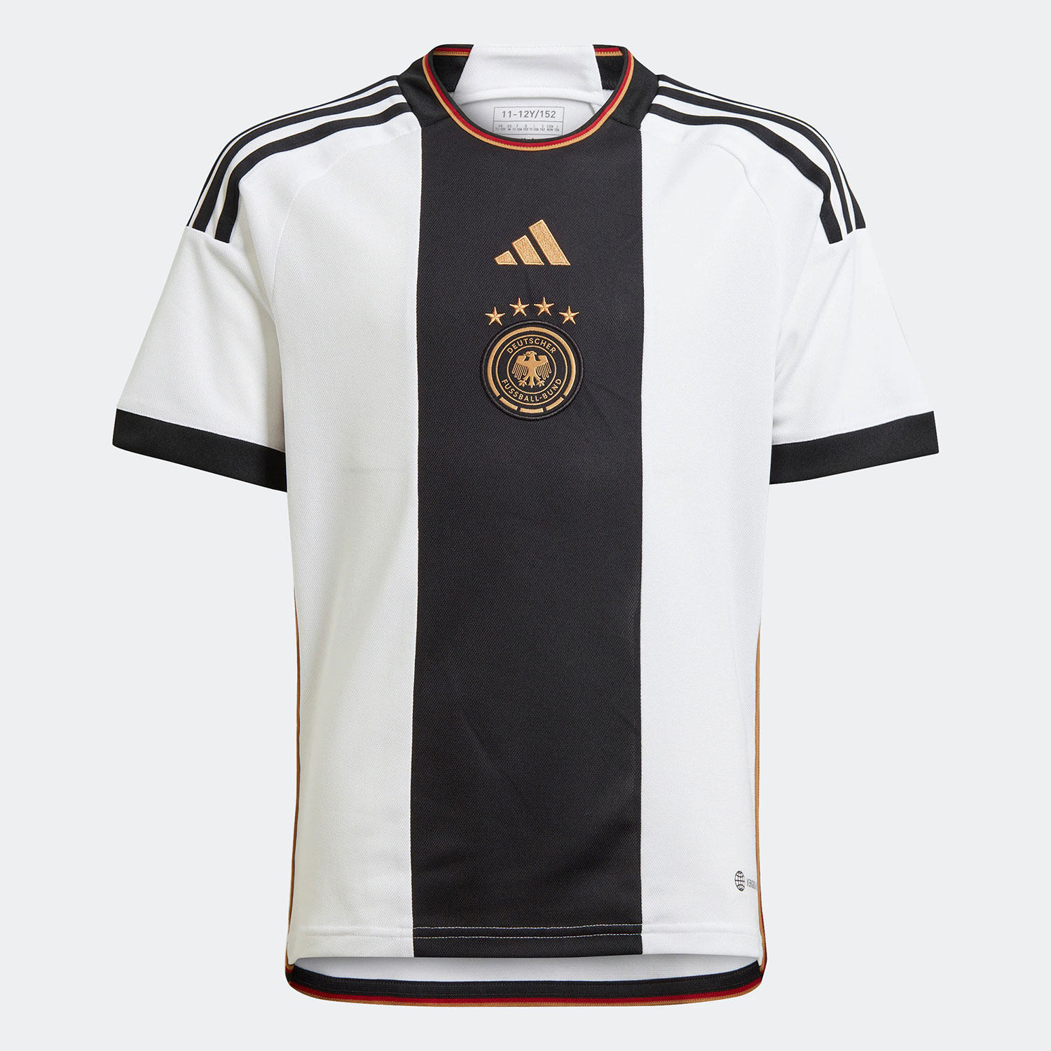 Adidas/阿迪达斯正品世界杯德国队主场大童运动足球球衣T恤HF1467