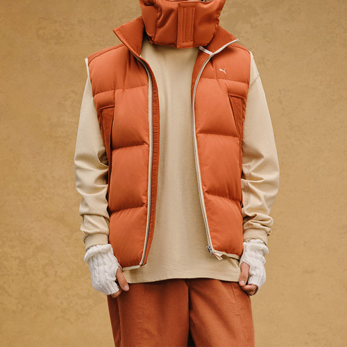 Puma/彪马正品冬季新款男子防风保暖运动棉马甲623047