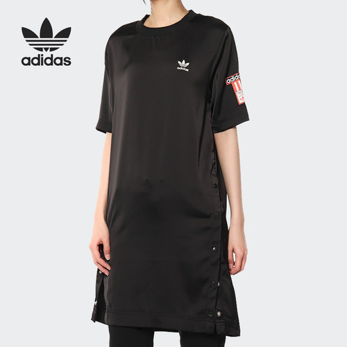 Adidas/阿迪达斯正品 TEE DRESS AUG 三叶草女子连衣裙DU6969