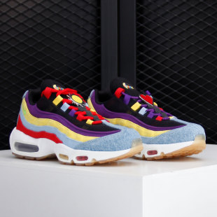 CK5669 Nike 耐克正品 AIRMAX95SP太陽花愛心單寧拼色跑步鞋 400