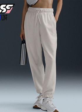 Nike/耐克正品秋冬新款女士宽松摇粒绒保暖束脚裤FB5579-104