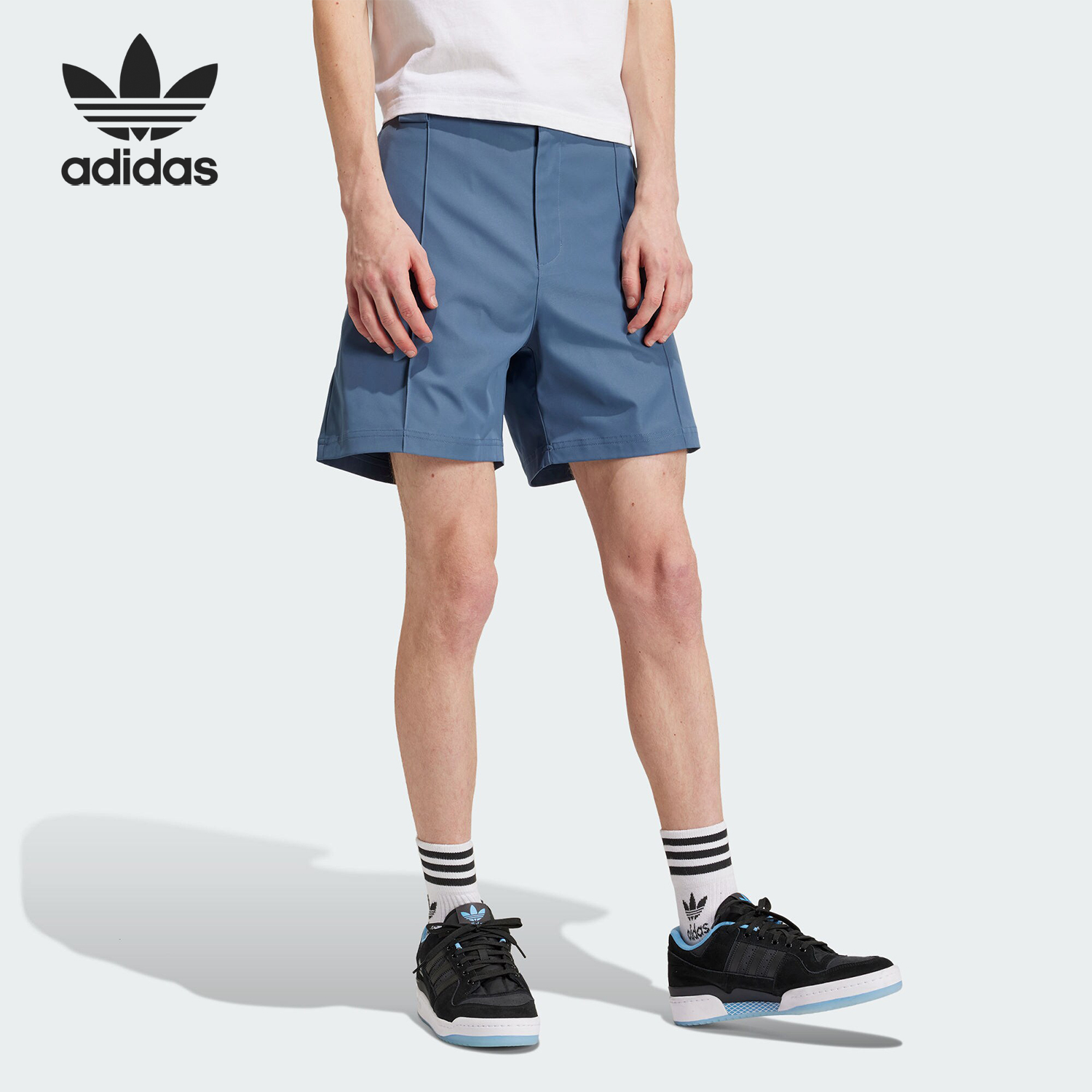 Adidas/阿迪达斯正品三叶草男士透气经典宽松梭织运动短裤IR9393