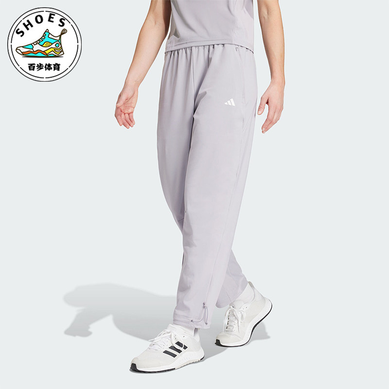 Adidas/阿迪达斯正品TRN P CR女士温暖束脚运动健身裤IX6848 - 实物图