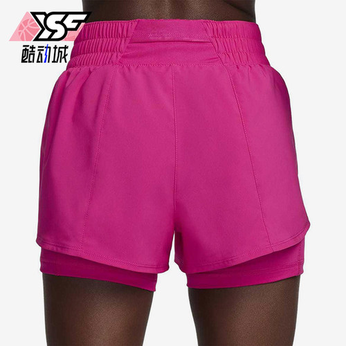 Nike/耐克正品2025女士运动二合一梭织印花跑步短裤DX6013-615