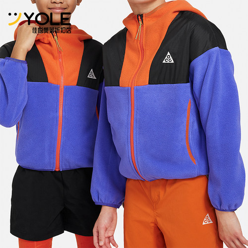 耐克大童摇粒绒拉链外套