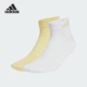 运动袜两双装 Adidas 女士简约经典 2025新款 JX5047 阿迪达斯正品