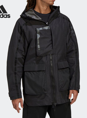Adidas/阿迪达斯正品TERREX户外男子时尚运动连帽夹克外套 H65704