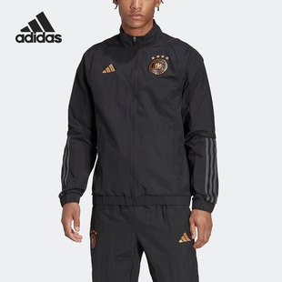 Adidas/阿迪达斯正品德国队足球运动男子修身夹克外套HF3978