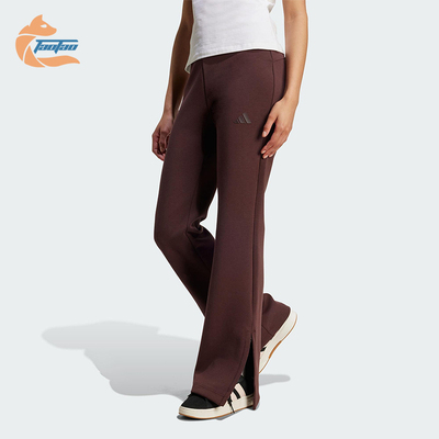 Adidas/阿迪达斯正品2025冬季款女士日常运动修身针织长裤JW5029