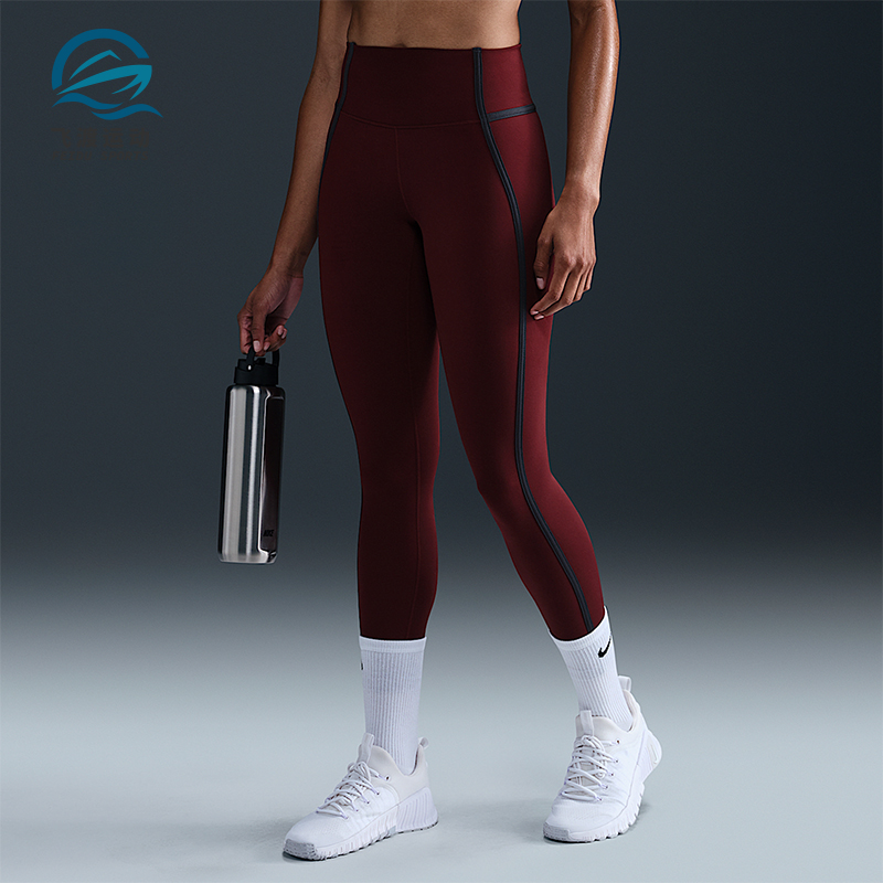 Nike/耐克正品2025秋季款女士印花运动高腰紧身长裤HJ1137-619