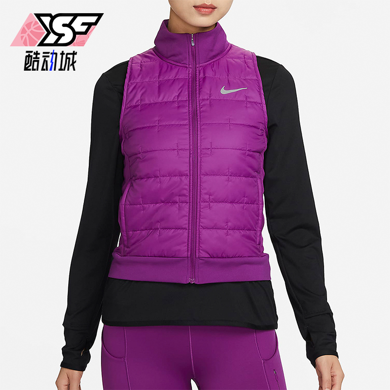 Nike/耐克正品THERMA-FIT女士跑步训练经典保暖棉马甲DD6085-503