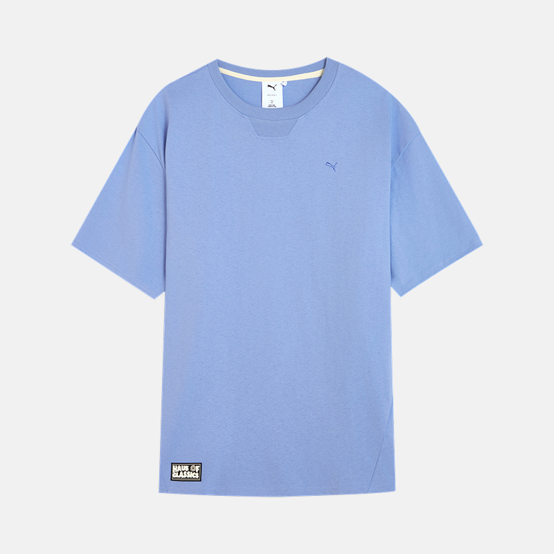Puma/彪马正品夏季男女透气针织廓形徽章经典短袖T恤631558-47