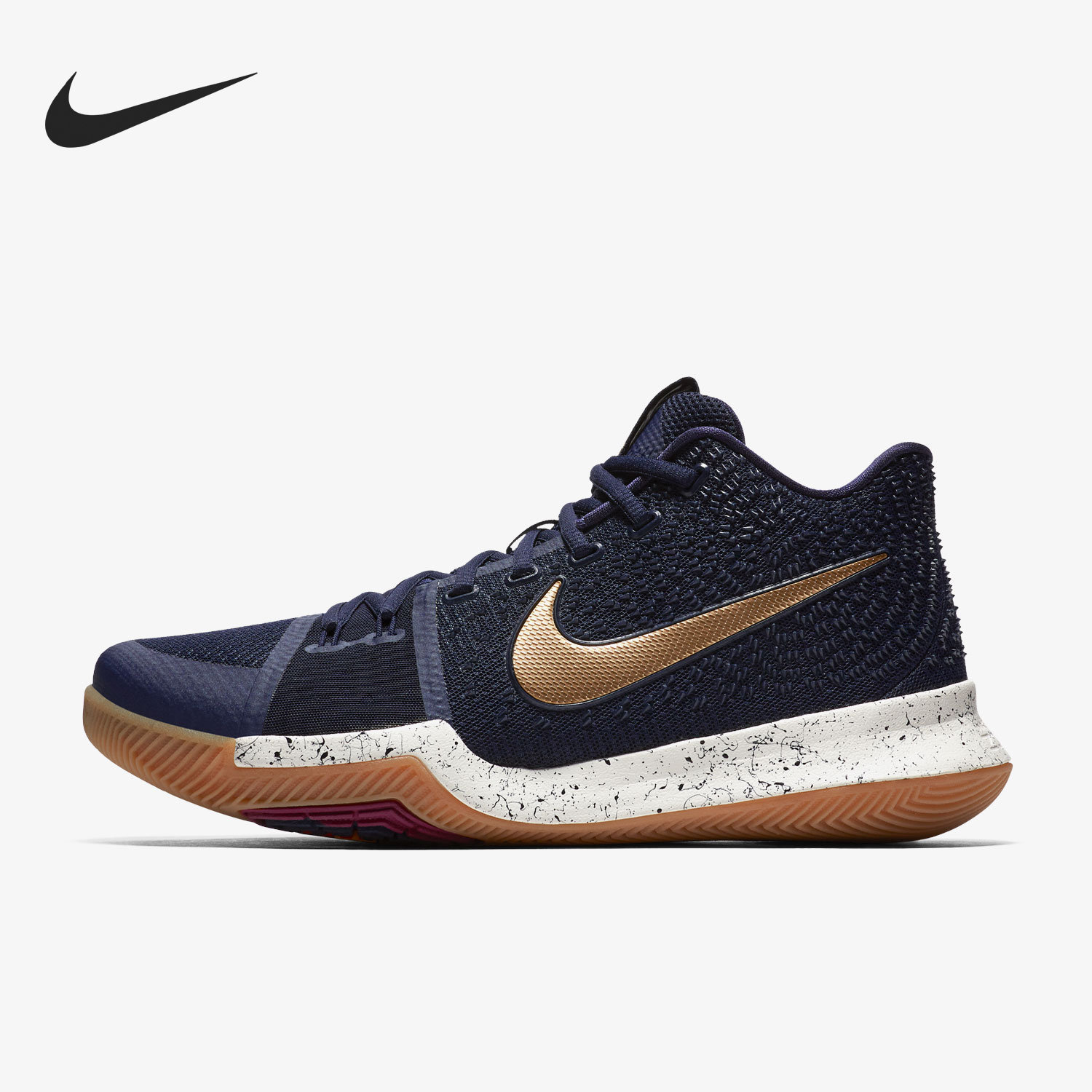 Nike/耐克正品欧文3代男士缓震中帮耐磨实战篮球鞋852396-400