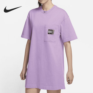 复古运动休闲女子连衣裙 Nike 耐克正品 SPORTSWEAR 597 CZ9863