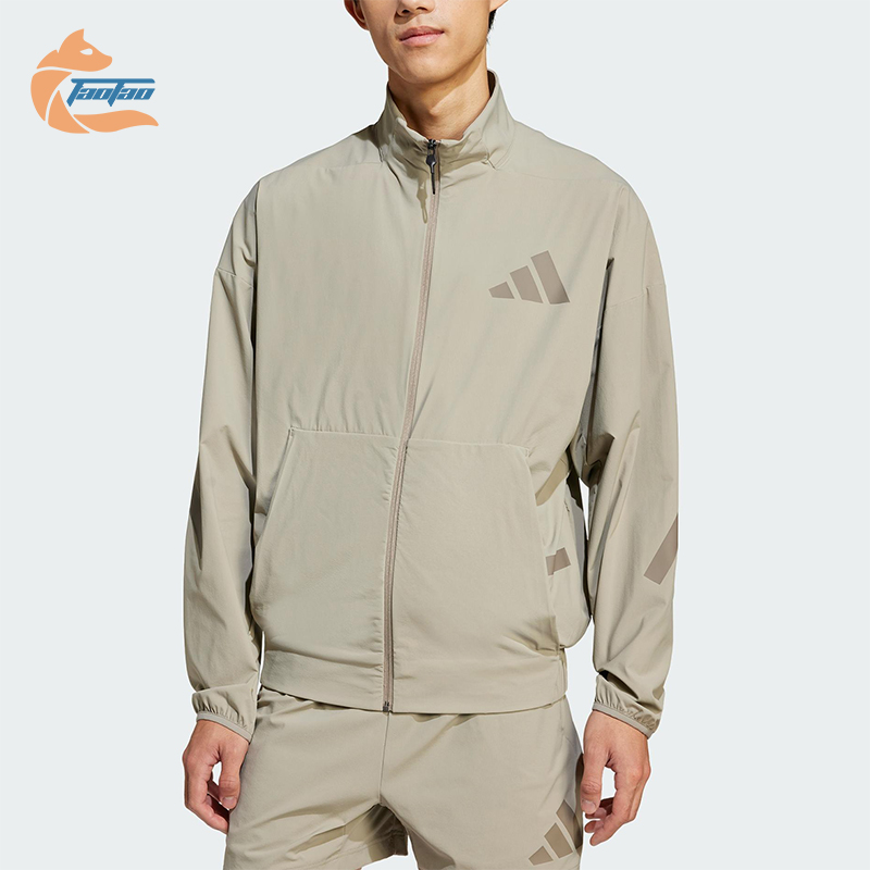 Adidas/阿迪达斯正品新款男士经典立领梭织训练运动夹克JN9028