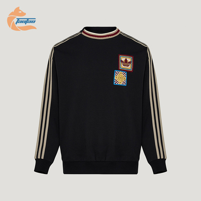 Adidas/阿迪达斯正品三叶草男女透气圆领新年款运动卫衣KU1422