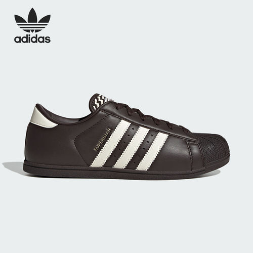 Adidas阿迪达斯正品SUPERSTAR男女拼色系带低帮圆头板鞋KK0421