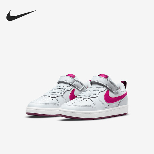 Nike/耐克正品冬季款小童低帮魔术贴休闲日常板鞋BQ5451-112