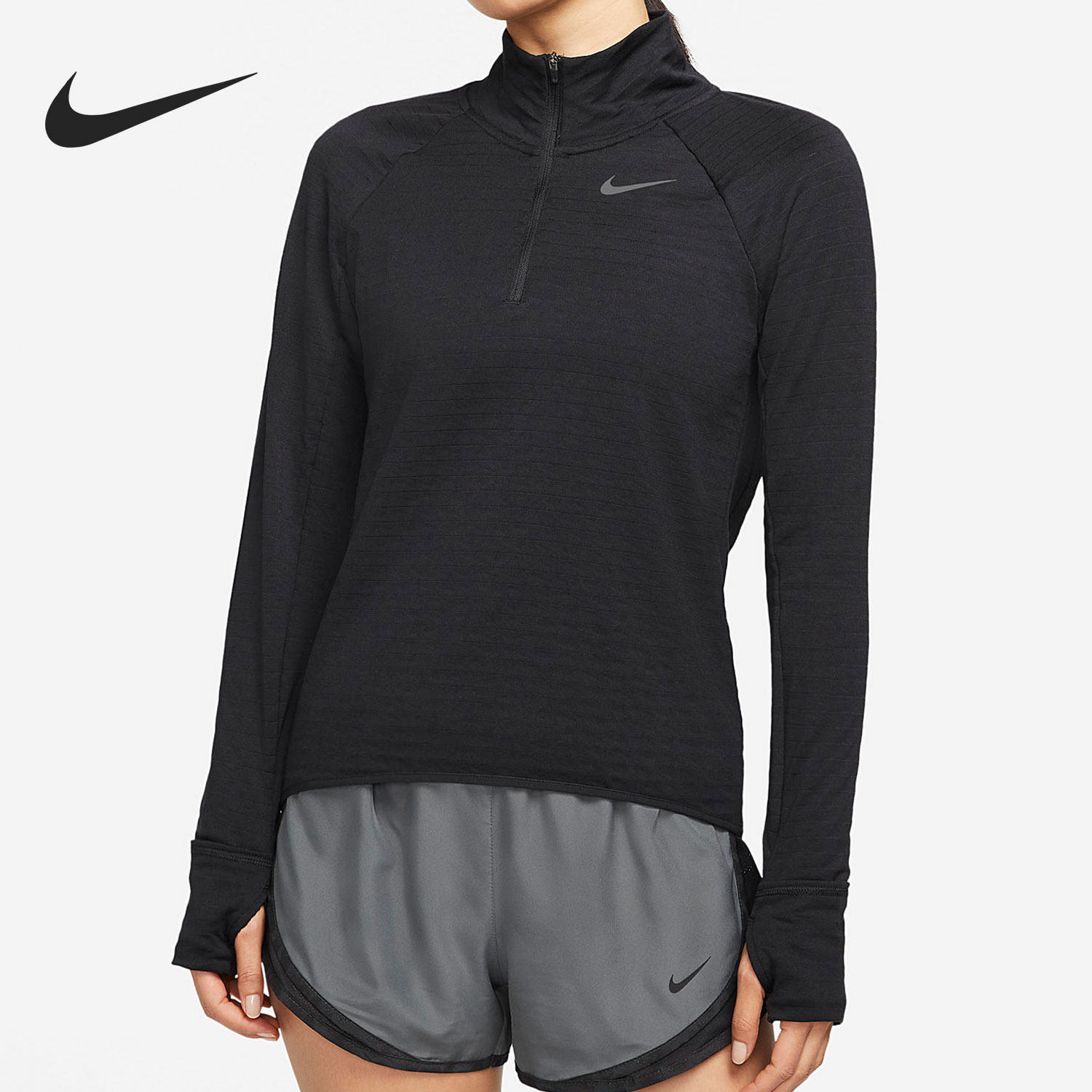 Nike/耐克正品 Therma-FIT Element 女子跑步上衣DD6800-010