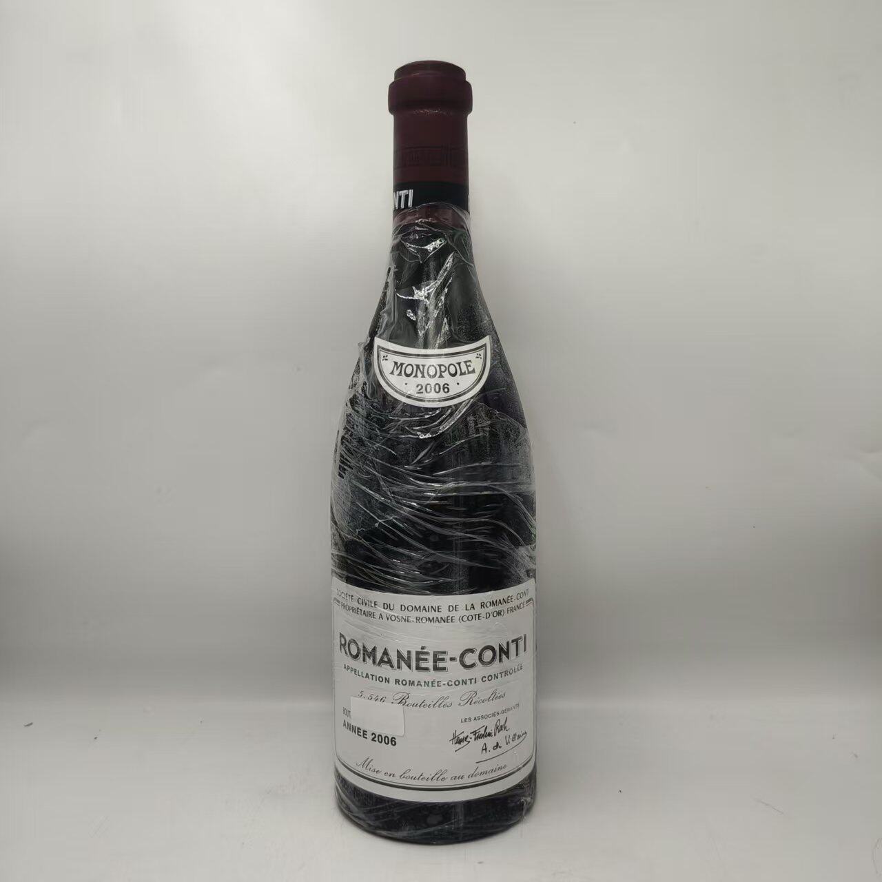 罗曼尼康帝2006年Romanee-Conti红葡萄酒法国勃艮第酒园750ml