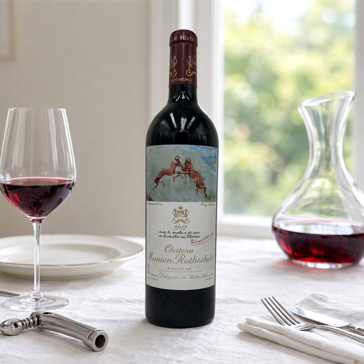 木桐古堡武当 正牌 2012年CHATEAU 干红葡萄酒750ML 一支装