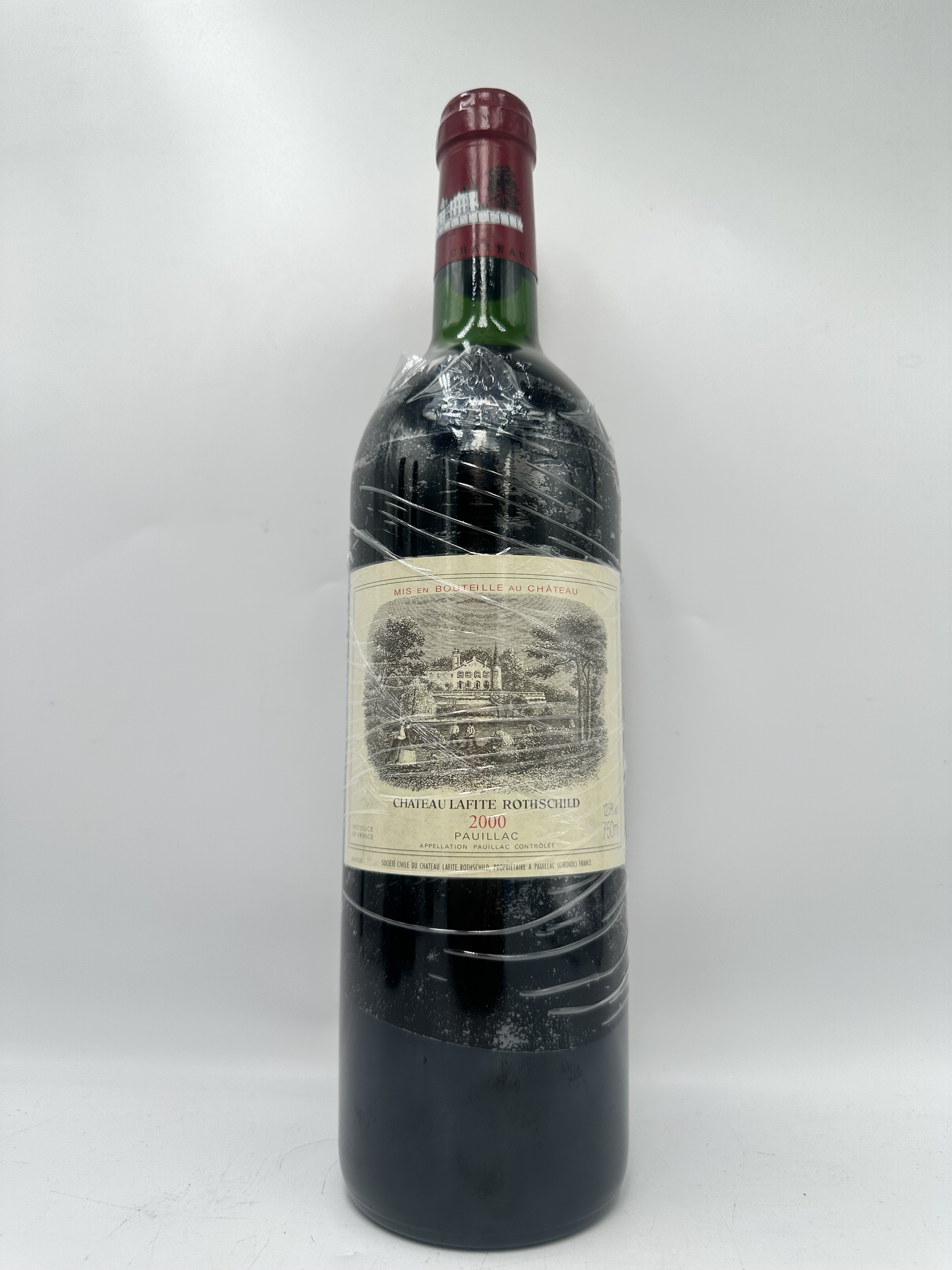 拉菲红酒法国波尔多名庄2000年大拉菲古堡正牌干红葡萄酒老年份酒