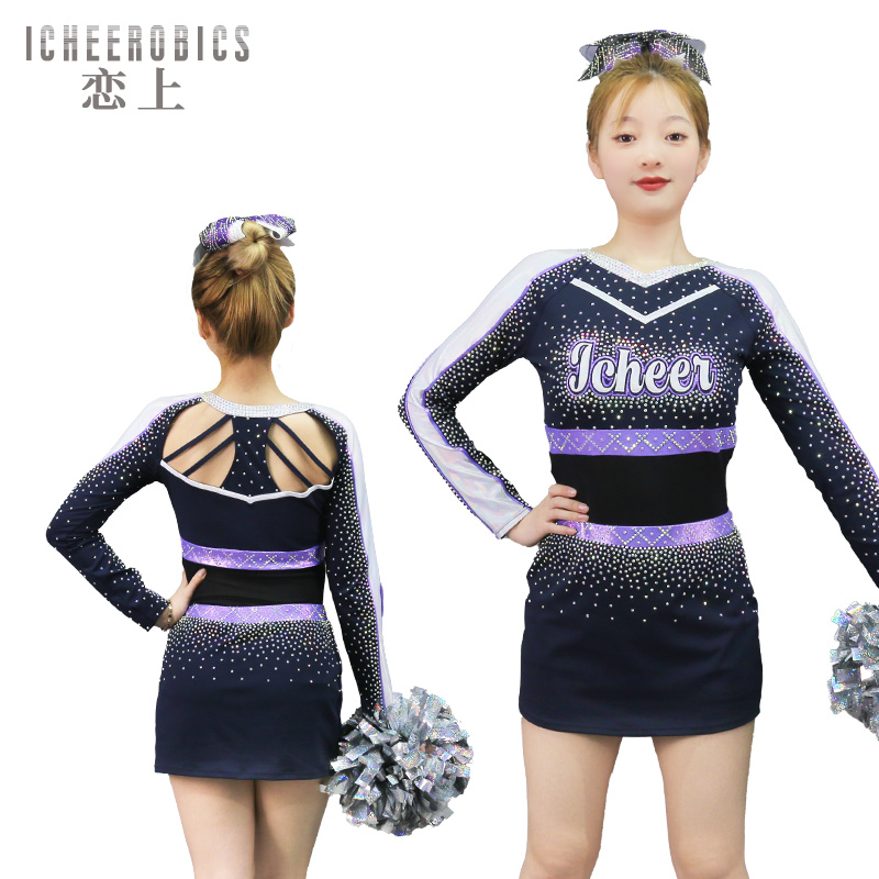 icheerobics啦啦队服男女定制