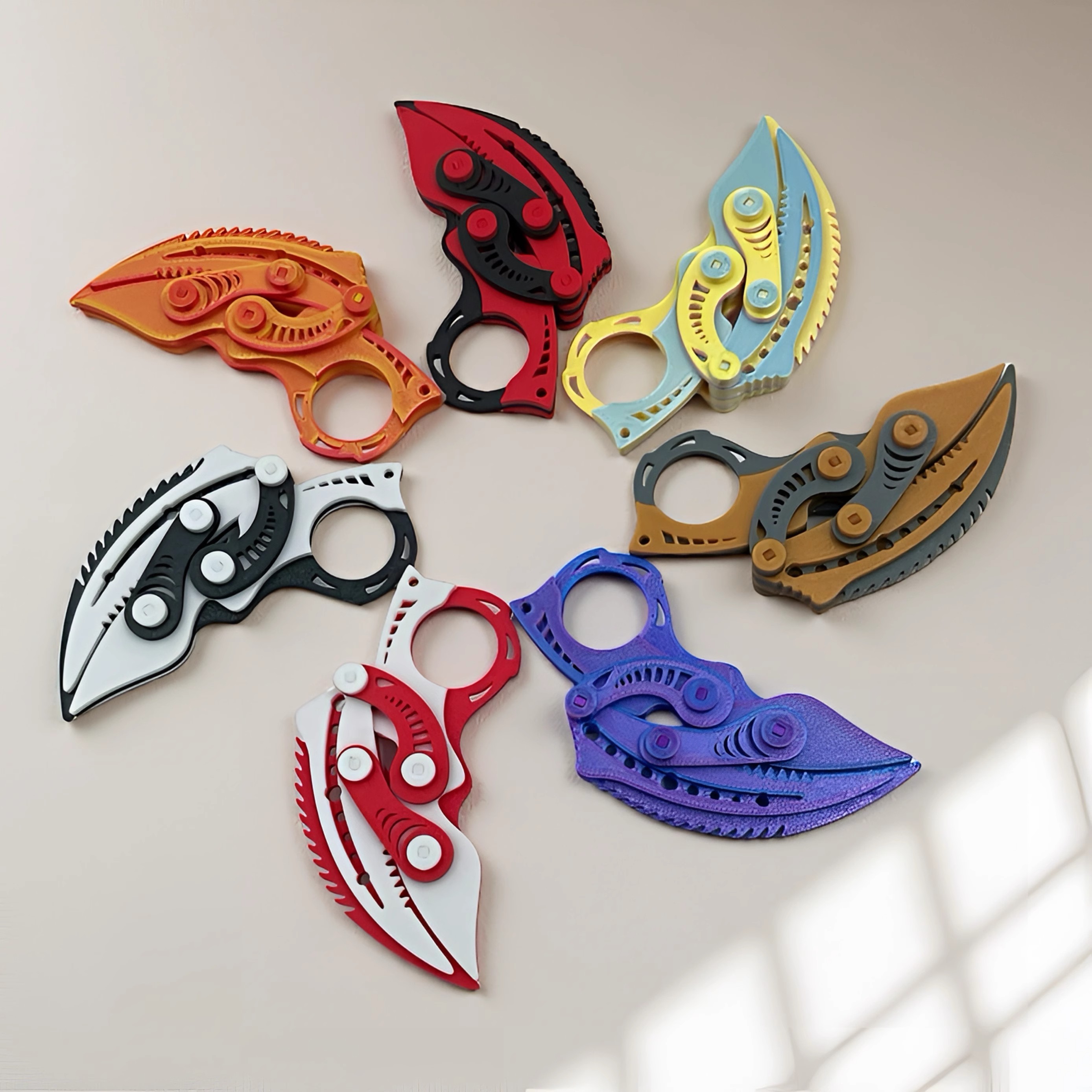 3D打印龙爪刀折叠爪子刀小萝卜刀