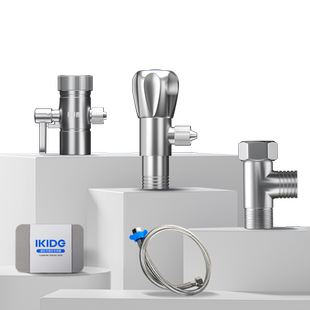 易开得9001型净水器配件 三通角阀波纹管套件 滤芯清洁擦配件耗材