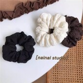 新款 泡芙皮筋大肠发圈女丸子头扎头绳学生韩版 夏季 简约大肠发绳