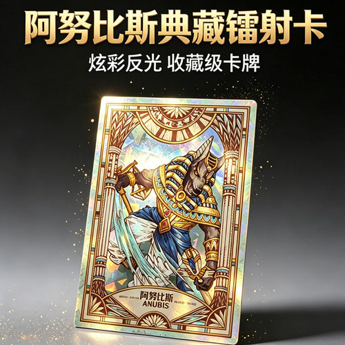 不凡玩品古埃及文明金字塔之巅文物上海博物馆收藏炫彩卡牌盲盒