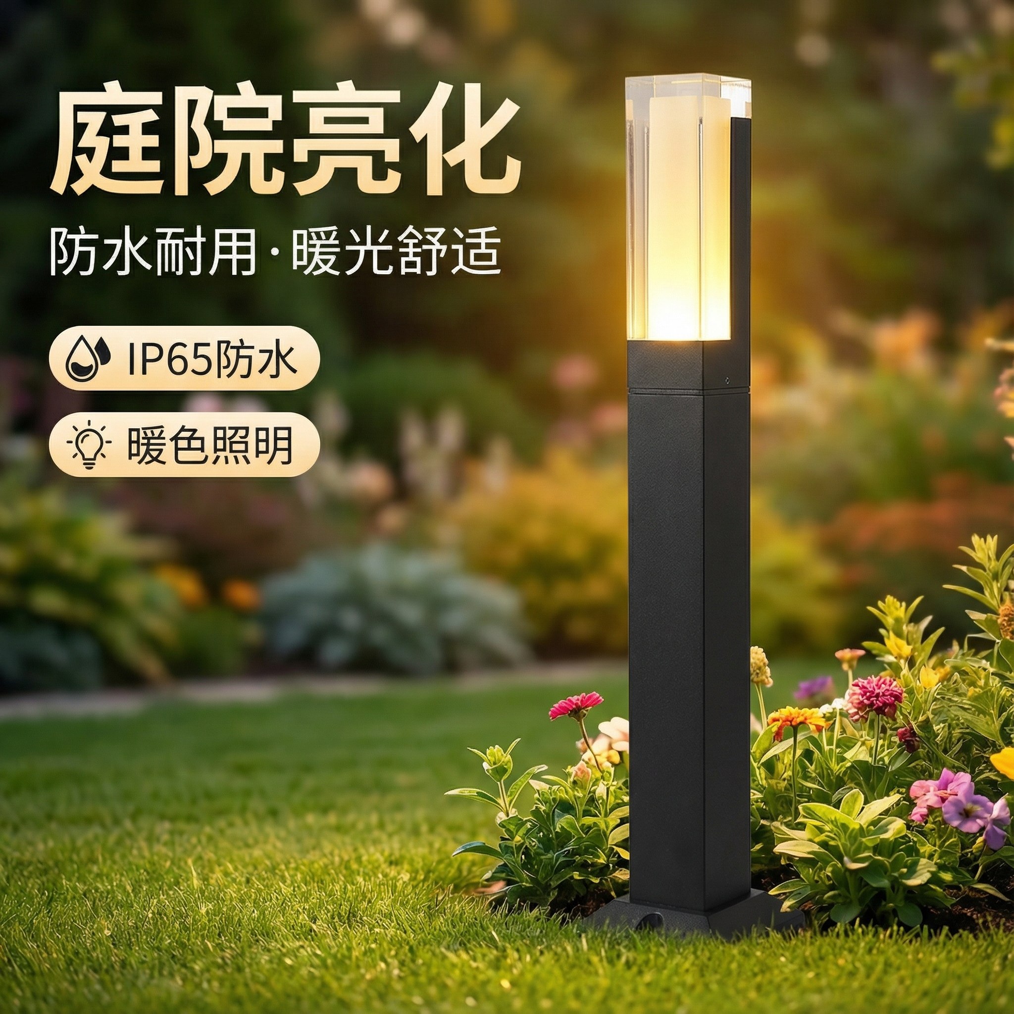 LED灯现代简约防水户外草坪灯庭院花园景观灯别墅工程地插式灯具,家装灯饰光源,草坪灯,淘宝优惠券,粉丝福利购,淘宝优惠卷