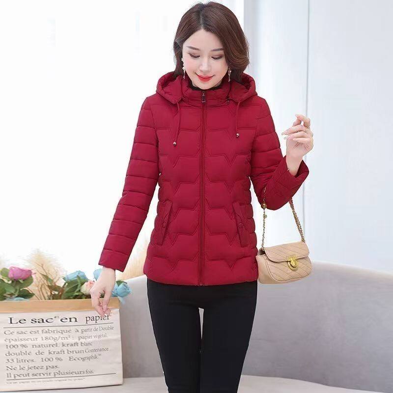 棉服女短款带帽加厚新款棉衣轻薄棉衣/棉服