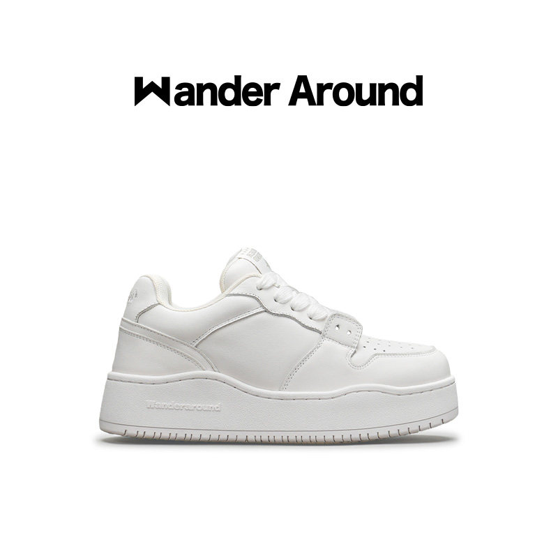 【毛不易同款】Wander Around厚底增高板鞋休闲小白鞋男女同款