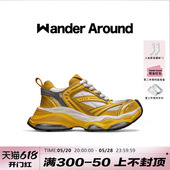 重磅新品 Wander Around漫行2024年新款 春夏蜜金做旧老爹鞋 女