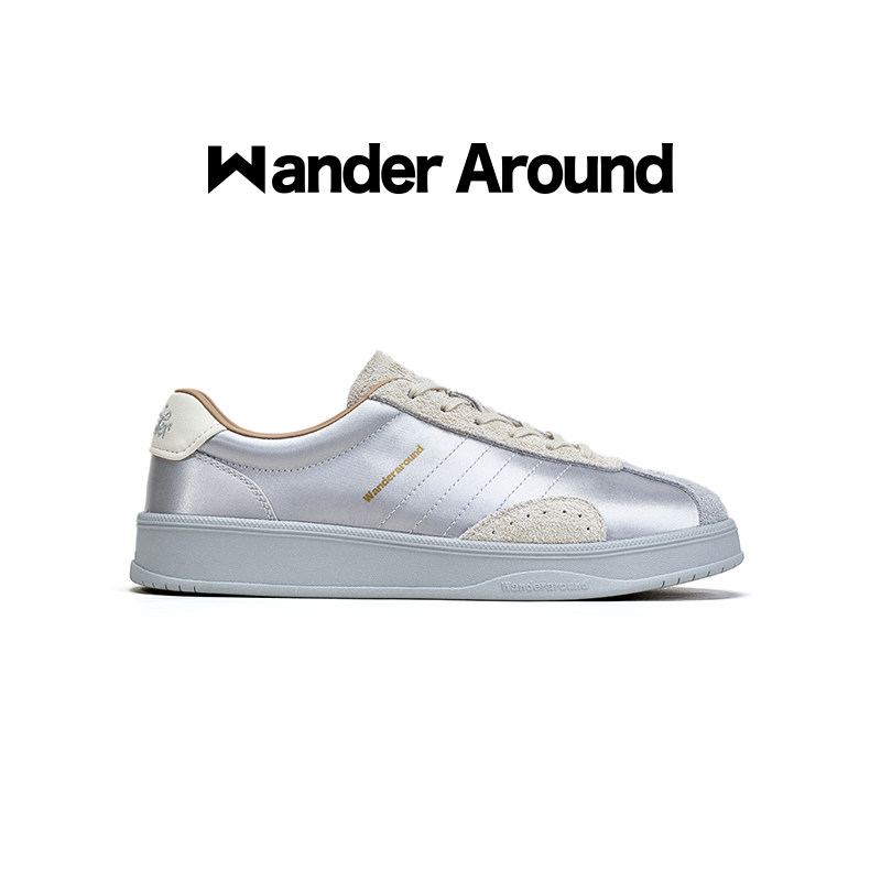 Wander around2026春款「巡光系列」厚底增高休闲复古德训鞋女图片