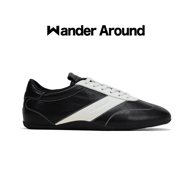 Wander around2026春款「薄训系列」薄底休闲复古德训鞋女图片