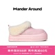 新款 Wander around冬季 厚底增高6cm雪地靴防水保暖短筒靴