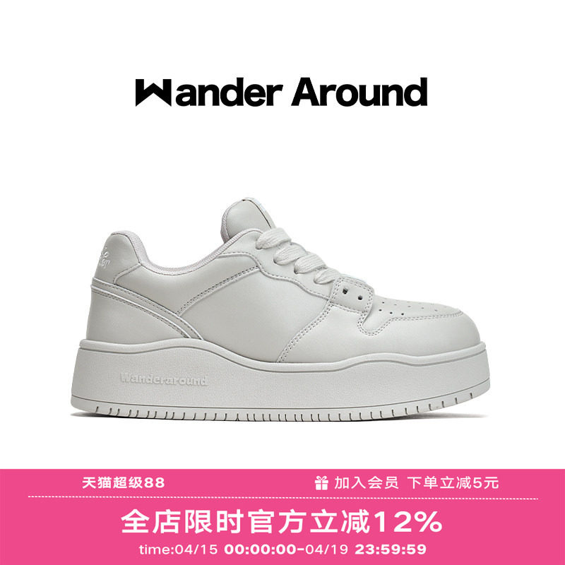 【孙燕姿同款】Wander around2026年新款复古厚底增高休闲板鞋女
