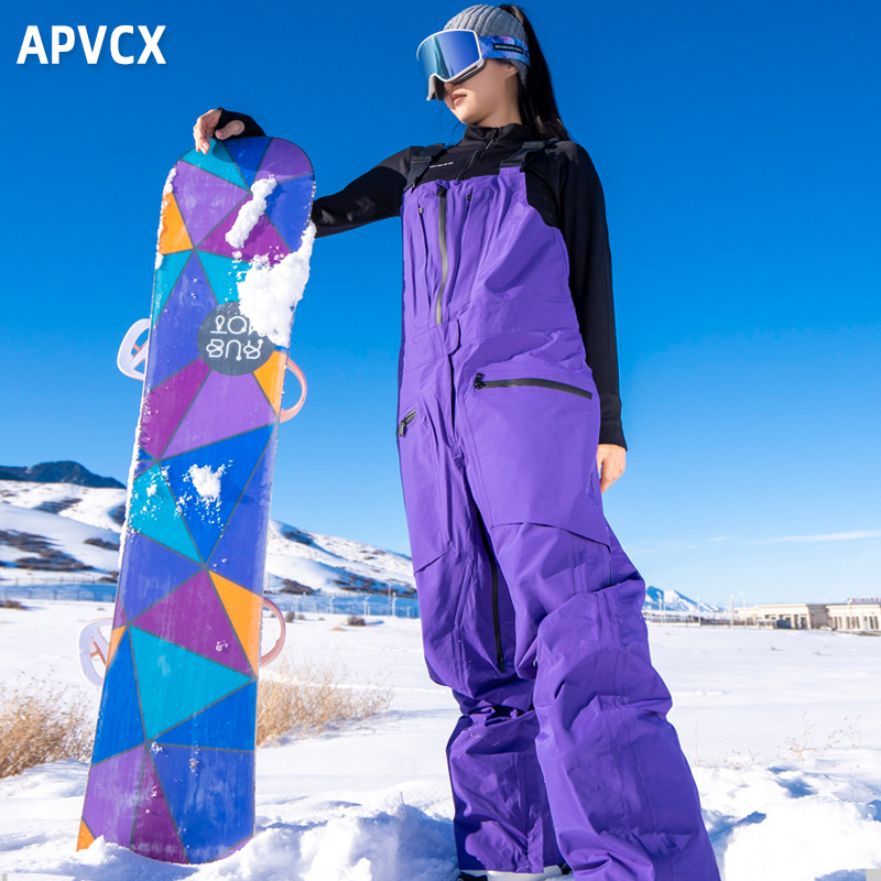 【雪服清仓】APVCX滑雪服 薄款滑雪背带裤单壳大码宽松滑雪裤男
