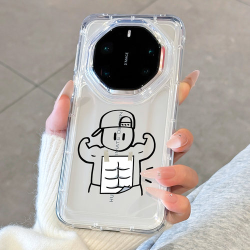 适用华为mate80rs创意大力士外壳