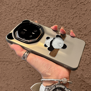 适用华为mate70rs手机壳新款熊猫mate60rs非凡大师保时捷mate60pro高级感mate70全包防摔mt70pro磨砂小众女款