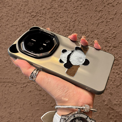适用华为mate70rs手机壳新款熊猫mate60rs非凡大师保时捷mate60pro高级感mate70全包防摔mt70pro磨砂小众女款