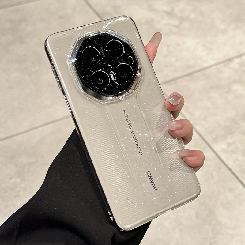 适用华为mate70rs闪粉手机壳